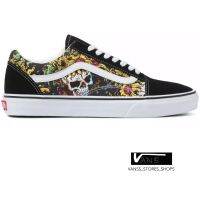 VANS OLD SKOOL BEAUTY SKULL BLACK TRUE WHITE  (สินค้ามีประกันแท้)