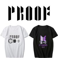 เวรเอ้ย  เสื้อยืดแขนสั้นลําลอง พิมพ์ลาย Kpop BTS PROOF แฟชั่นฤดูร้อน สําหรับผู้ชาย และผู้หญิงS-5XLS-5XL