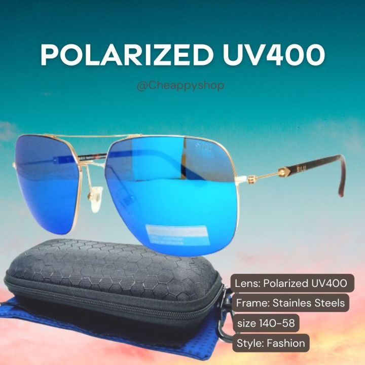 แว่นโพลาไรซ์-แว่นกันแดด-polarized-uv400-งานกรอบสวย-เลนส์ปรอท-ใส่สบายตา-รหัส-sl205