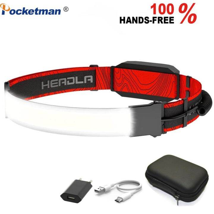 LED Headlamp Rechargeable Headlamps Flashlight Wide Beam Waterproof