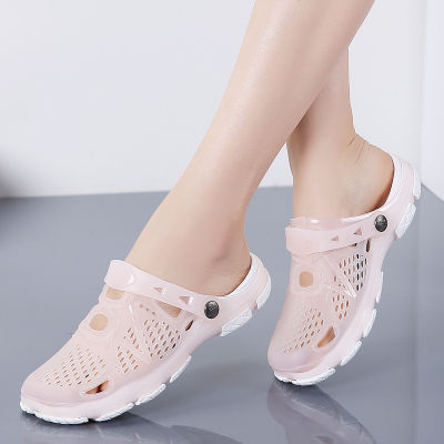 YaYa[Spot] รองเท้าแตะผู้หญิงสวมรองเท้าแตะกันลื่นรองเท้าผู้หญิง 2021 ฤดูร้อนใหม่รองเท้าแตะแบนผู้หญิง NX-1