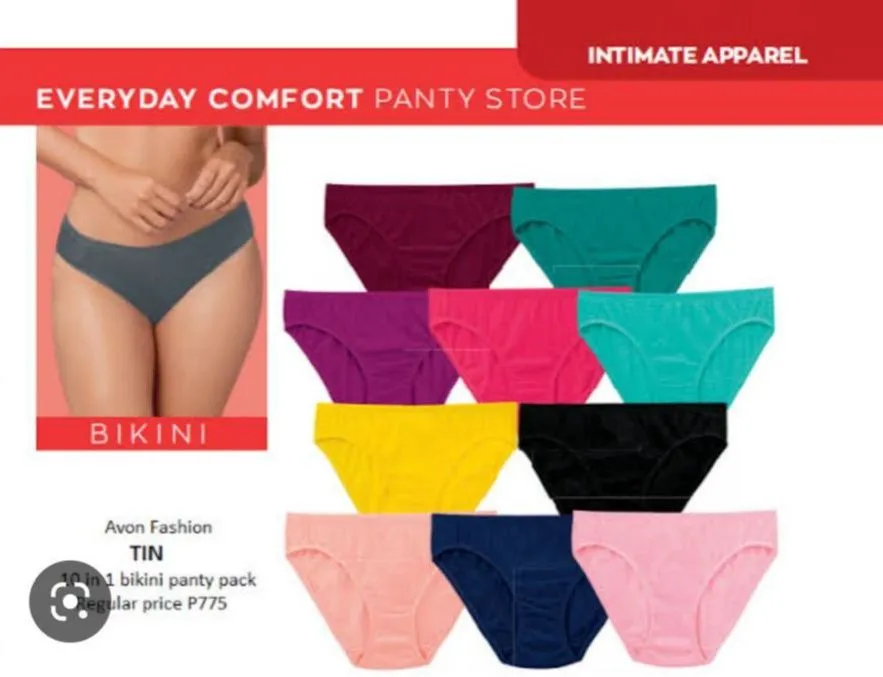 Avon/ online plain multicolored panties hypoallergenic