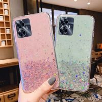 C55 Realme กากเพชรส่องแสงเป็นประกายวิบวับกันกระแทกแบบใสเคสใส่โทรศัพท์สำหรับ Realme C55 C55 C55 Realme ของ NFC เคสนิ่มใส่โทรศัพท์ C55ซิลิโคนฟอยล์โปร่งใสฝาหลัง