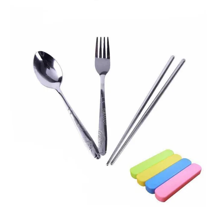 Perfect Life 3In1 Spoon Fork And Chopsticks Set Lazada PH