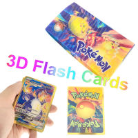10-50 PCSSet Newest Pokemons 3D Flash Gold Cards In Spanish Charizard Vmax GX Game Battle Collection Child Toys Gift For Kids