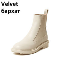 FEDONAS Ins Classic Ankle Boots Round Toe Thick Heels Shoes For Women Autumn Winter Wedding Party Chelsea Boots Heels