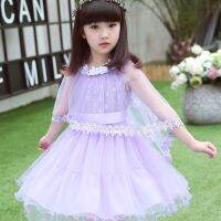 Ready Tippet ชุดเจ้าหญิง เสื้อผ้าเด็กผู้หญิง เสื้อผ้าเด็ก Cotton Lace Wedding Party Kid Dresses