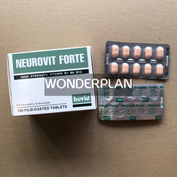 Wonder Plan Hovid Neurovit Forte Film-Coated Tablets 10s 1 Strip/ 100s ...