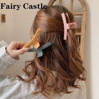 【Fairy Castle】กิ๊บติดผมสำหรับเด็กผู้หญิง,ที่หนีบผมสีพื้นแบบด้านยาวมีสี่สีให้เลือก