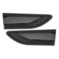 1Pair Car Glossy Black Front Side Fender Grille Vent LR066243 LR066244 for Land Rover Discovery Sport L550 2015-2021