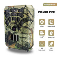 Hunting Camera 16MP 1080P Wild Trail Camera Infrared Night Vision Waterproof Animal Monitoring Detector Photo Trap PR-300 Pro