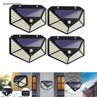 qiaoneixie Waterproof SOLAR Light 100 LED โคมไฟพลังงานแสงอาทิตย์กลางแจ้ง PIR Motion Sensor Wall LIGHT