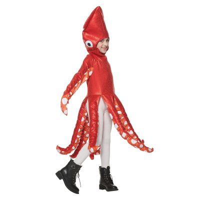 AEOZAD Squid คอสเพลย์เครื่องแต่งกายสำหรับ crianças traje de squid vermelho para meninos e meninas uma peça festa escolar roupas domésticas Halloween fofos adultos 1 ชิ้น