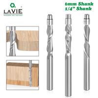 【DT】hot！ LA VIE 1 6mm 6.35mm shank Carbide Guided Flute Trim Router Bits Woodworking milling cutters end mill