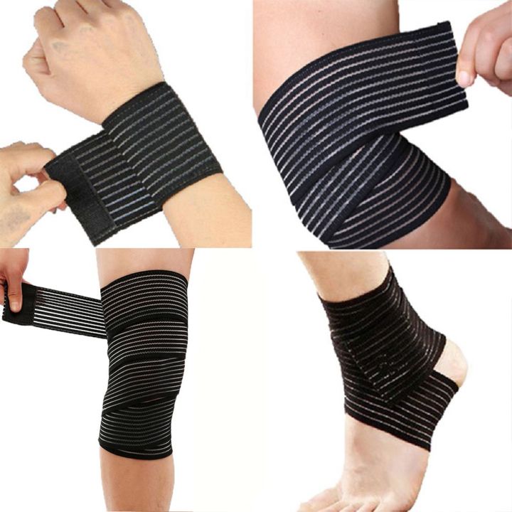 1pc-elastic-bandage-compression-knee-support-sports-strap-knee-protector-bands-ankle-leg-elbow-wrist-calf-ce-safety-40-180cm