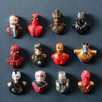 ✿♛ Avengers Fridge Sticker Destroying Hegemony Marvel Super Hero Creative Magnetic Buckle Magnetic Sticker Refrigerator Magnets