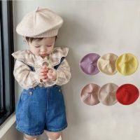 【YD】 Korean Baby Hat Berets for Warm Knitted Cap Color Toddler Kids Painter Caps Bonnets