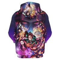 Demon Slayer Hoodie Men Clothing New 3D Anime Kimetsu no Yaiba Printed Hoodies Women Harajuku Fashion y2k Pullovers Hooded Hoody