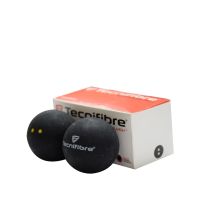 FBT ลูกสควอช Tecnifibre Squash balls 2 yellow dots WSF certified 52884