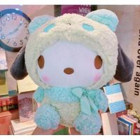 ตุ๊กตามือนิ่มลายการ์ตูน Hello Kitty Sanrio Kuromi My Melody Cinnamoroll ของเล่นหมอนกำมะหยี่สำหรับของขวัญวันเกิดเด็ก