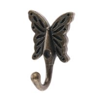 ☑ 1x Wall Door Butterfly Hooks Hanger For Key Clothes Coat Hat Bags Towel