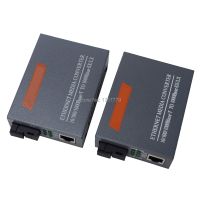 ✖❧☬ 1 Pair HTB-GS-03 A/B Fiber Optic RJ45 Media Converter Gigabit Ethernet 1000Mbps Single Mode Fiber Converter SC Port