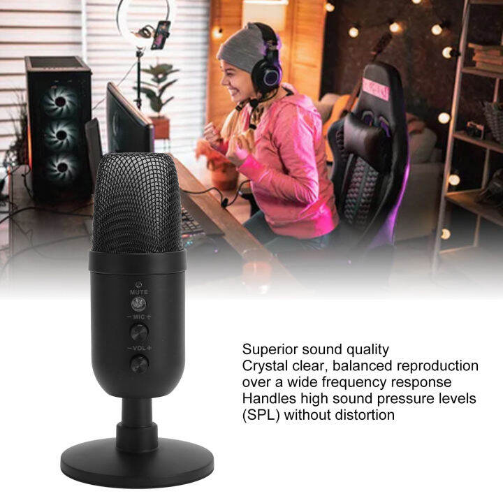 USB Condenser Mic USB Condenser Microphone Noise Cancelling Plug and