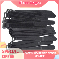 Kocoo 10 PC 2*20ซม.ยึดจักรยานผูกไนลอนตะขอและห่วงทนทาน multil วัตถุประสงค์ด้วยตนเองกาวที่มีคุณภาพสูงสายผูก