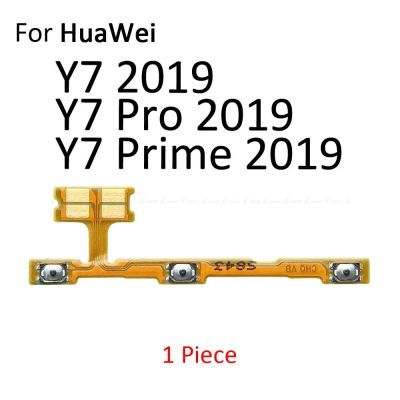กระดุมปุ่มเปิดปิดริบบิ้นสายเคเบิลควบคุมดิ้นกุญแจสวิตช์เพิ่มวอลลุ่มสำหรับ HuaWei Y9 Y7 Y6 Pro Y5 Prime Lite GR5 2017 2018ชิ้นส่วน2019