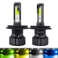 【CW】 72W 16000LM Car Headlight H4 H7 H9 H11 12000K 6000K 6500K lemon green fog 9005 HB3 9006 12V Bulb F2C