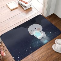 Bubu and Dudu Anime Non-slip Doormat Night Bath Kitchen Mat Welcome Carpet Flannel Pattern Decor