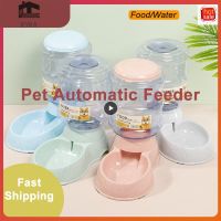 Large Capacity Dog Food Bucket Cat Water Dispenser Pet Automatic Feeder 3.8L Cat Bowl And Dog Basin Pet Feeding Watering Supply