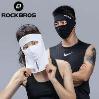 ROCKBROS ฤดูร้อน Sun Protection หน้ากากขี่จักรยานผ้าไหม Anti-Uv Face Mask ผ้าพันคอ Breathable UPF 50 + กีฬากลางแจ้งหมวกผ้าพันคอ