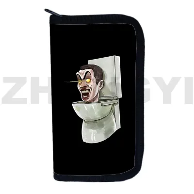 Skibidi Toilet 3D Wallet Men Clutch Money Bag Handbags for Women Cartoon Skibidi Toilet Coin Purse Daily Cash Bags Money Clip