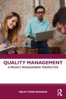 หนังสืออังกฤษใหม่ Quality Management : A Project Management Perspective [Paperback]