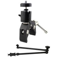 1 Pcs 20Inch Adjustable Articulating Friction Magic Arm &amp; 1 Pcs DSLR Ball Head Shoe Mount Camera Ball Mount Clamp