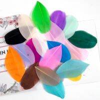 100PCS Feathers Colored Plumas for Crafts Jewelry Clothing Pendant Handicraft Accessory 5-8cm