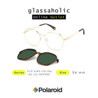 [ลดแรง] แว่นกันแดด Polaroid รุ่น PLD 6183-CS-06J ทรงกลม สีทอง Clip On สีเขียวเข้ม