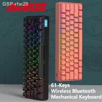 แฟชั่น61 Teclas STK61 Rhe20 Teclado Mecânico Sem Fio Tipos Mixed Effects Portátil