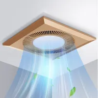 10inch Ceiling Window Exhaust Fan with LED Ventilation Vent Air Extractor for Bathroom Toilet Kitchen Pipe Attic Fans Exhaust Fans