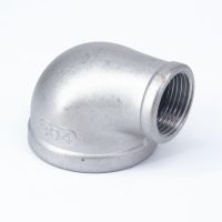 2 BSP To 1 BSP Female 304 Stainless Steel Reducing Elbow Connector Pipe Fitting water oil air