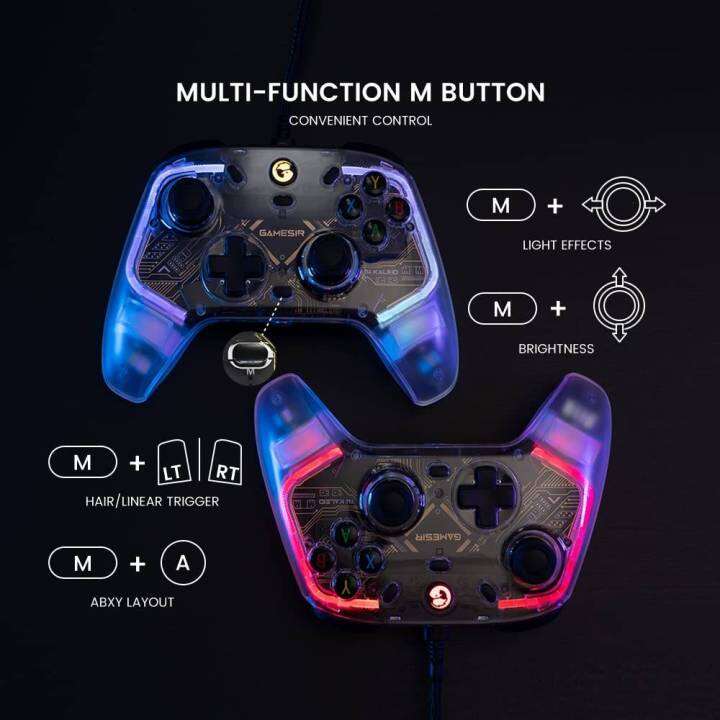 gamesir-t4-kaleid-transparent-pc-controller-wired-gaming-controller-for-pc-switch-android-tv-box