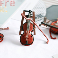 Fre 1/12 dollhouse MINI เครื่องดนตรีรุ่น CLASSIC Guitar ไวโอลินสำหรับตุ๊กตา