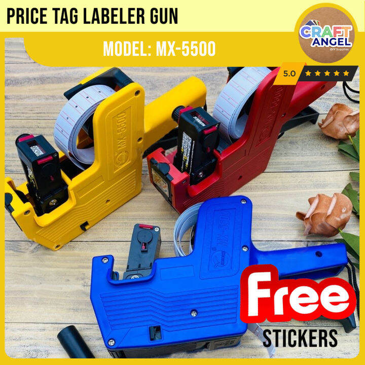 MX5500 Durable Labeler Gun Price Tag Label Gun 8 Digits Price Tag