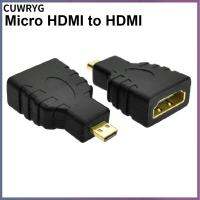 ตัวเชื่อมต่อ CUWRYG 1.4V อะแดปเตอร์1080P ตัวผู้เป็นตัวเมียแปลงชนิด D เป็น Micro HDMI