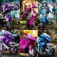 ของเล่นแปลงร่าง Aoyi LS19 SS52 Arcee Elita-หนึ่ง Chromia สาม Supersonic Sister Motorcycle หุ่นยนต์แปลงร่างตุ๊กตาขยับแขนขาได้