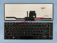 FOR Toshiba Tecra Z40 Z40-A Z40-AK01M/03M/05M Z40-B P/N:NSK-V22BN 01 9Z.NAYBN.201 US With Silver Frame Backlit Laptop Keybaord