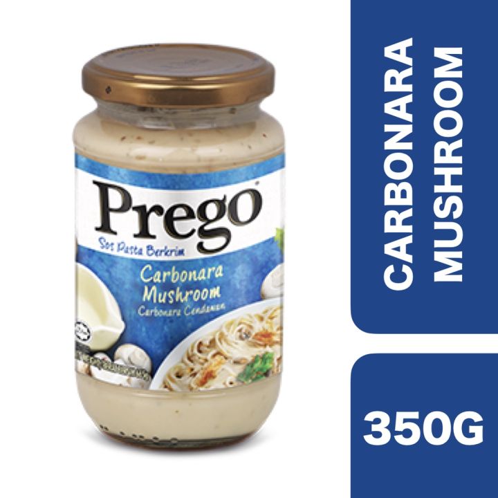 prego-carbonara-mushroom-พรีโก้-สปาเก็ตตี้ซอส-คาร์โบนาร่าผสมเห็ด-350-กรัม