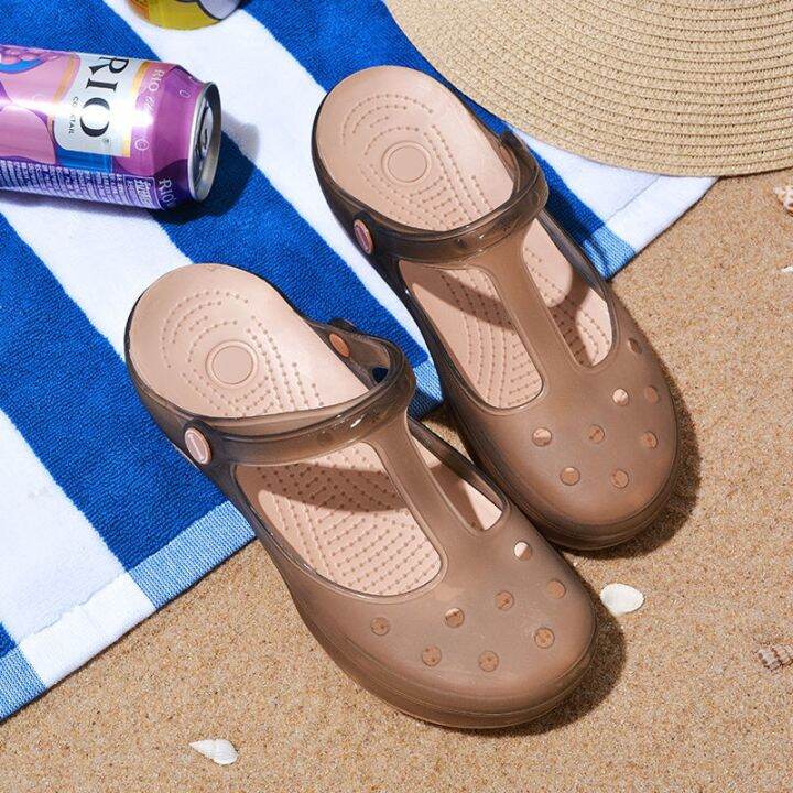 veblen-hole-hole-shoes-female-summer-new-baotou-flat-beach-jelly-antiskid-thick-soles-slippers-sandals-the-seath