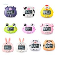 Cute Cartoon Animal Countdown-Timer Cow Digital Cooking Timer with Invisible Stand for Cooking Bake Timer Kitchen